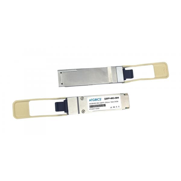 ATGBICS OPT-0025-00-C modulo del ricetrasmettitore di rete Fibra ottica 40000 Mbit/s QSFP+ 850 nm (F5 compatible Transceiver QSFP+ 40GBase-SR4 [850nm, MMF, 150m, MPO-12, DOM])