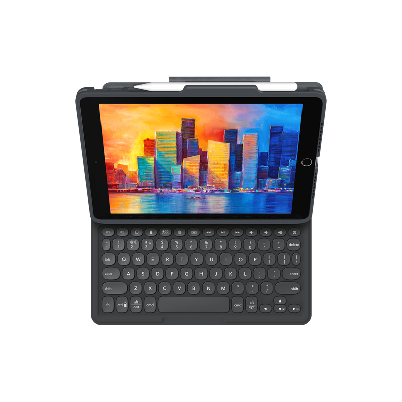 ZAGG Pro Keys Nordic Bluetooth Nero, Grigio (ZAGG Pro Keys - tastatur og folio-kass)