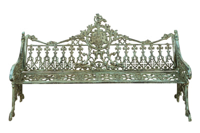 Biscottini Panchina Liberty in ghisa finitura anticata Molto Robusta, stabile Offerta