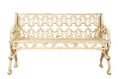 Biscottini Panchina Liberty in ghisa finitura anticata Molto Robusta, stabile Offerta