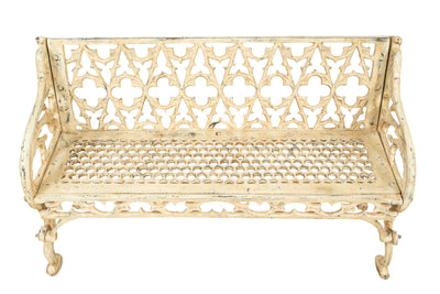 Biscottini Panchina Liberty in ghisa finitura anticata Molto Robusta, stabile Offerta