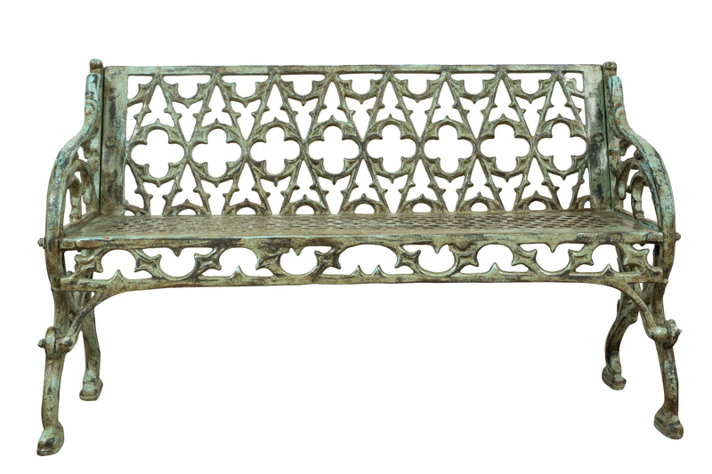 Biscottini Panchina Liberty in ghisa finitura anticata Molto Robusta, stabile Offerta