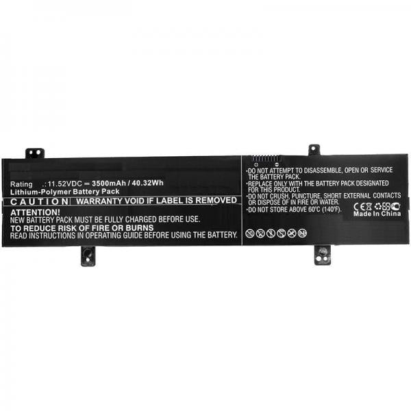 CoreParts MBXAS-BA0189 ricambio per laptop Batteria (Laptop Battery for Asus - 41.04Wh Li-Pol 11.4V 3600mAh - 40WH Li-Pol 11.52V 3.5Ah for Asus, F505ZA, F505ZA-BQ117T, F505ZA-DB31 - Warranty: 12M)