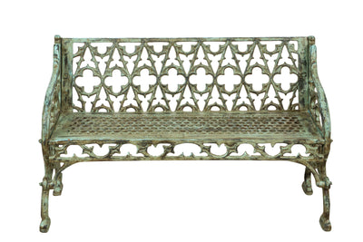 Biscottini Panchina Liberty in ghisa finitura anticata Molto Robusta, stabile Offerta