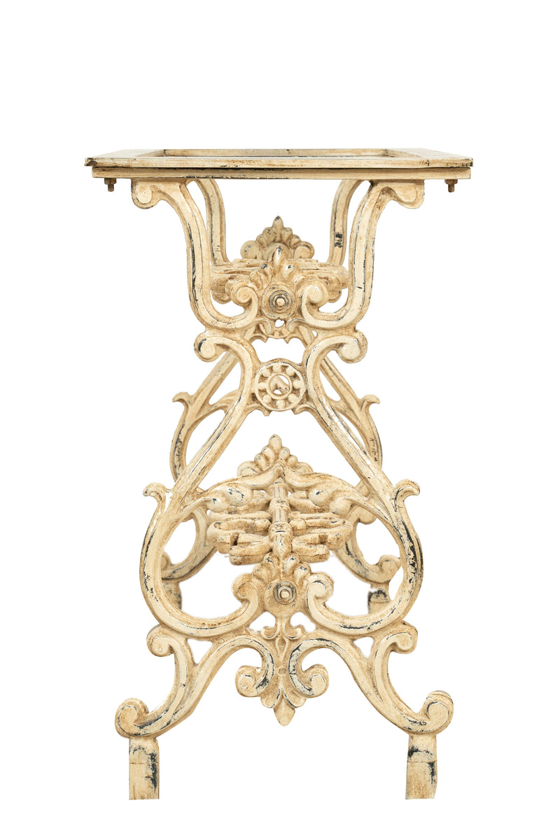 Biscottini Base tavolo in ghisa finitura anticata Molto stabile, robusta Offerta Speciale