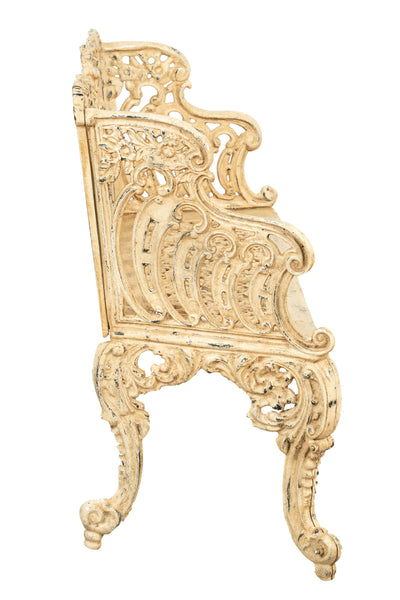 Biscottini Panchina Liberty in ghisa finitura anticata Molto Robusta, stabile Offerta