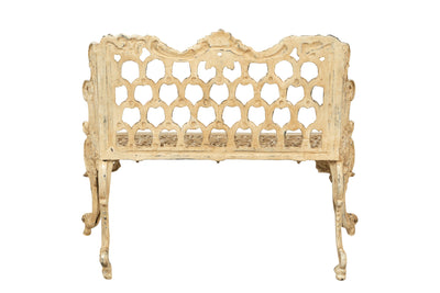 Biscottini Panchina Liberty in ghisa finitura anticata Molto Robusta, stabile Offerta