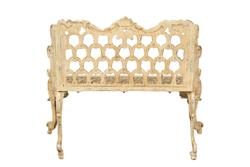 Biscottini Panchina Liberty in ghisa finitura anticata Molto Robusta, stabile Offerta