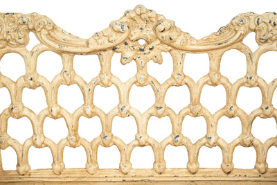 Biscottini Panchina Liberty in ghisa finitura anticata Molto Robusta, stabile Offerta