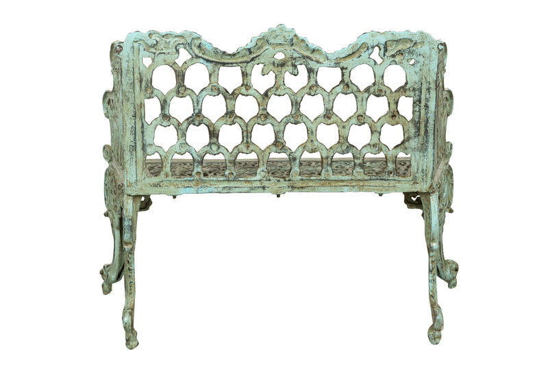 Biscottini Panchina Liberty in ghisa finitura anticata Molto Robusta, stabile Offerta