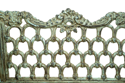 Biscottini Panchina Liberty in ghisa finitura anticata Molto Robusta, stabile Offerta