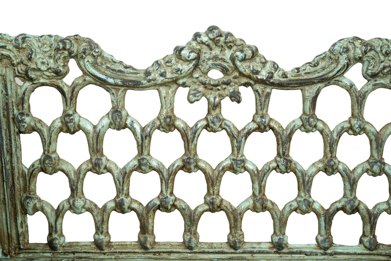 Biscottini Panchina Liberty in ghisa finitura anticata Molto Robusta, stabile Offerta