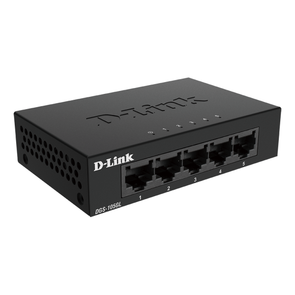 D-LINK DGS-105GL - DESKTOP SWITCH 5 PORTE GIGABIT NON GESTITE