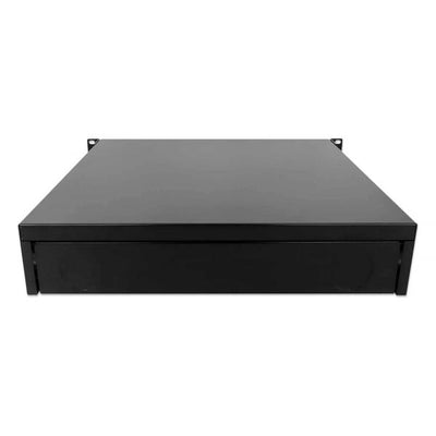 Intellinet 19quot; Cassetto portaoggetti, 2U, con serratura, profondità 466 mm, Nero - Cassetto portaoggetti rack - Nero, RAL 9005 - 2U - 48,3 cm (19")
