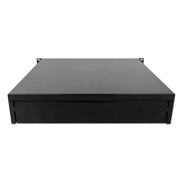 Intellinet 19quot; Cassetto portaoggetti, 2U, con serratura, profondità 466 mm, Nero - Cassetto portaoggetti rack - Nero, RAL 9005 - 2U - 48,3 cm (19")