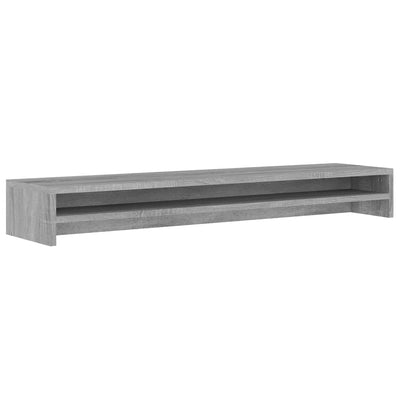 Supporto Monitor Grigio Sonoma 100x24x13cm In Legno Multistrato