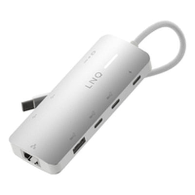 Hub USB Linq Byelements LQ49081PS Bianco Grigio