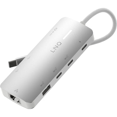 Hub USB Linq Byelements LQ49081PS Bianco Grigio