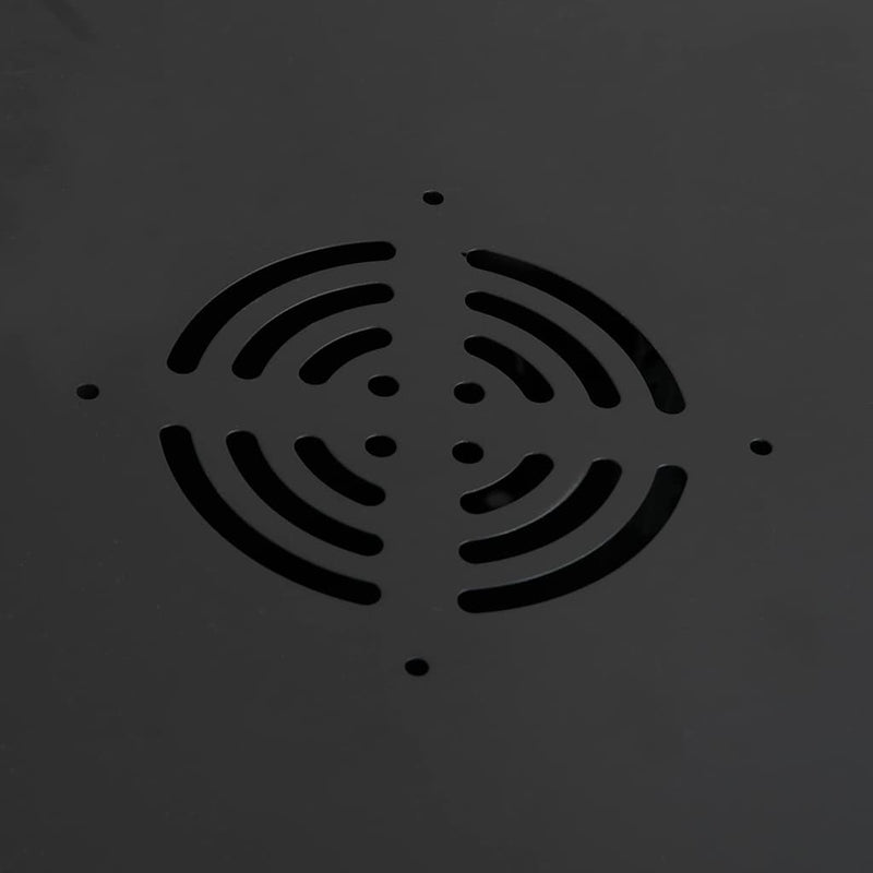 Armadietto Di Rete Nero 53 X 45 X 21 Cm Acciaio