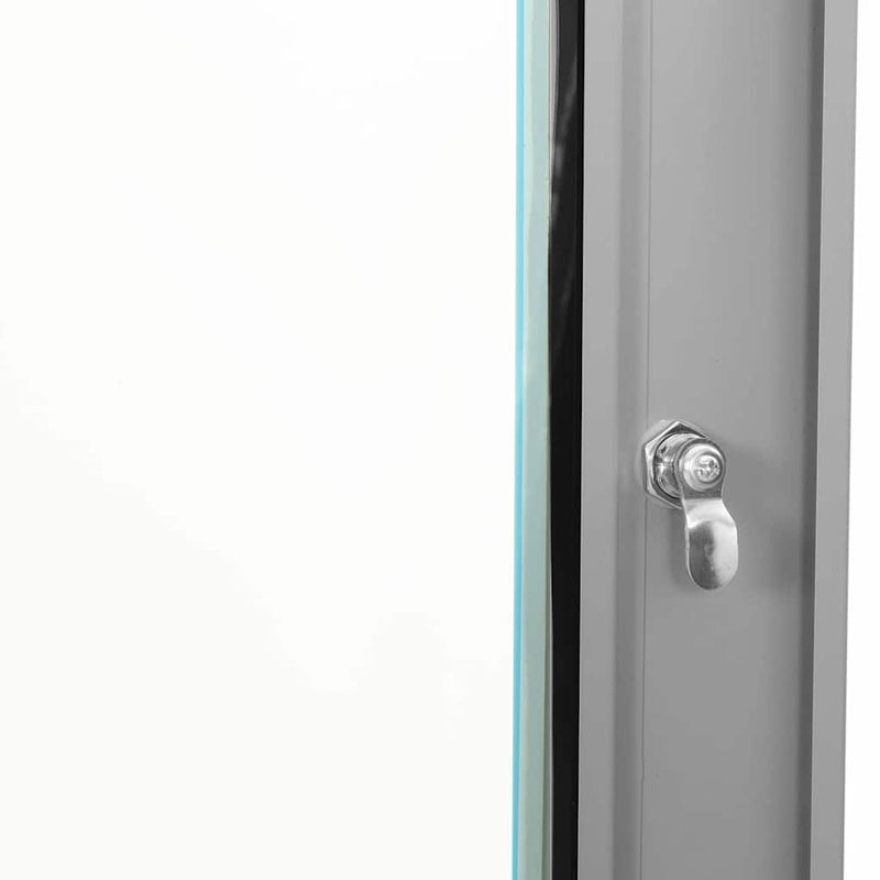 Armadietto Di Rete Grigio 53 X 45 X 21 Cm Acciaio