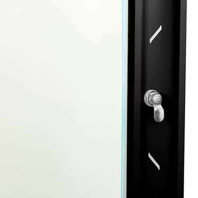 Armadietto di rete Nero 53 x 45 x 30 cm Acciaio