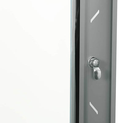 Armadietto Di Rete Grigio 53 X 45 X 45 Cm Acciaio