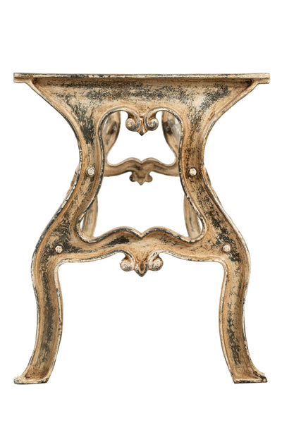 Biscottini Base tavolo in ghisa finitura anticata Molto stabile, robusta Offerta Speciale