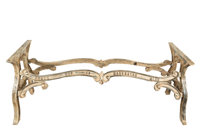 Biscottini Base tavolo in ghisa finitura anticata Molto stabile, robusta Offerta Speciale