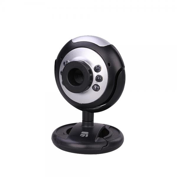 Webcam Hd 640x480 Con Microfonoe Luce Led Usb2.0 Nero Cod.33861