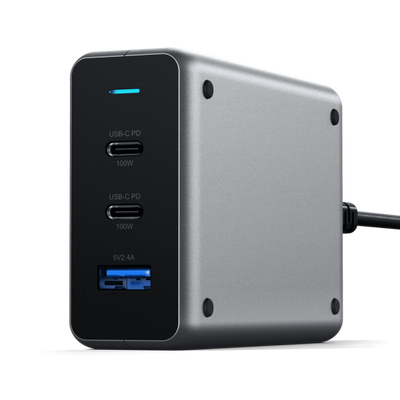 Satechi ST-TC100GM-EU Caricabatterie per dispositivi mobili Universale Grigio AC Auto (Satechi ST-TC100GM - str?mforsyningsad)
