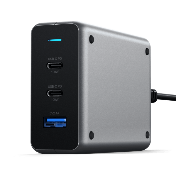 Satechi ST-TC100GM-EU Caricabatterie per dispositivi mobili Universale Grigio AC Auto (Satechi ST-TC100GM - str?mforsyningsad)