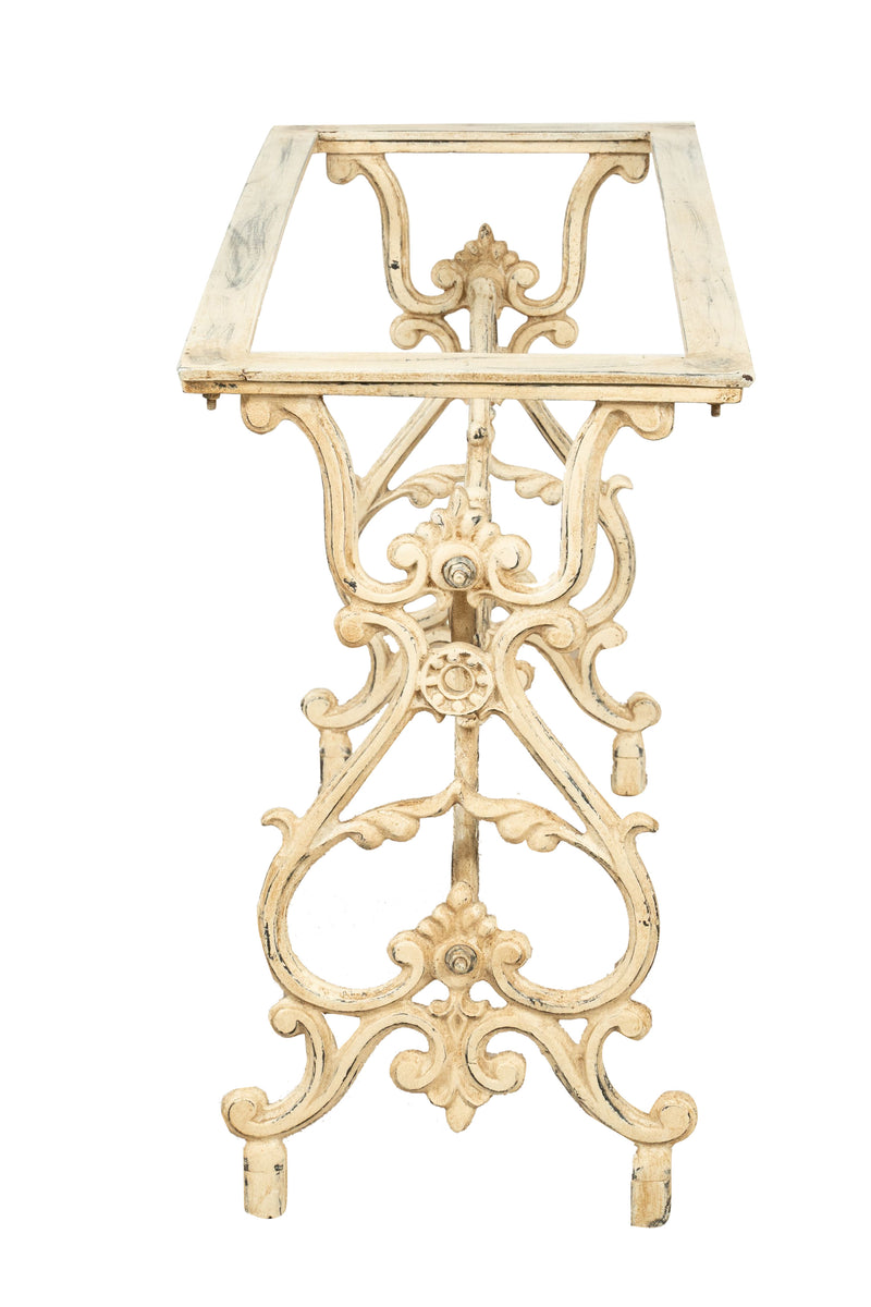 Biscottini Base tavolo in ghisa finitura anticata Molto stabile, robusta Offerta Speciale