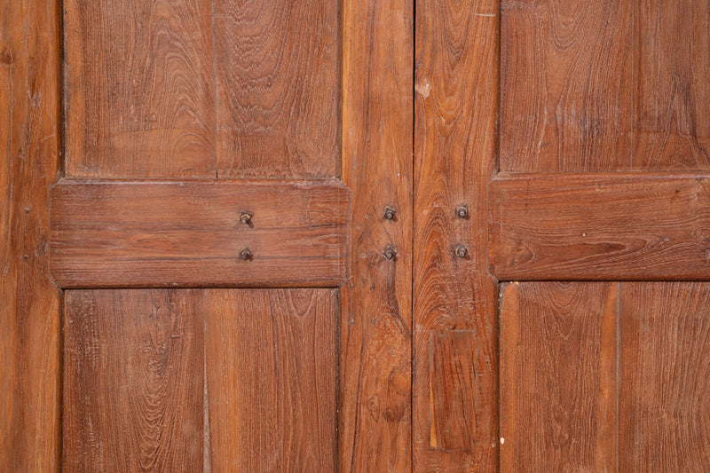Biscottini Porta in legno massello e ferro da interno o da esterno vecchia e antica medievale