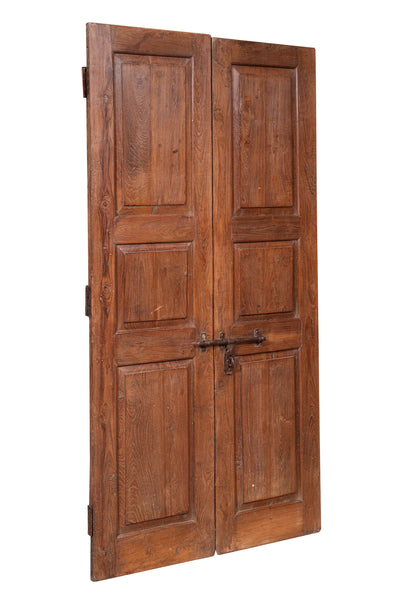 Biscottini Porta in legno massello e ferro da interno o da esterno vecchia e antica medievale