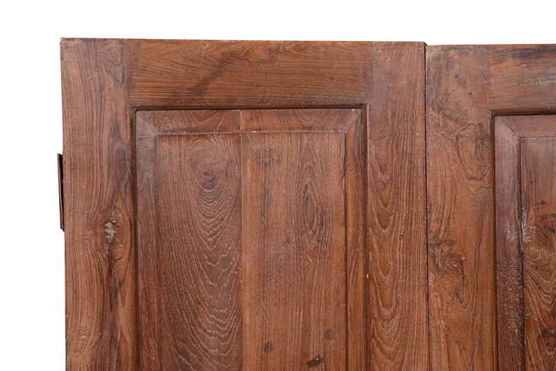 Biscottini Porta in legno massello e ferro da interno o da esterno vecchia e antica medievale