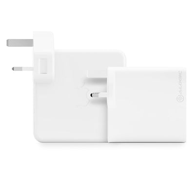 ALOGIC 4X100 Universale Bianco AC Interno (4 PORT 100W USB-C USB-A GAN - CHARGER WITH 2M USB-C CABLE)