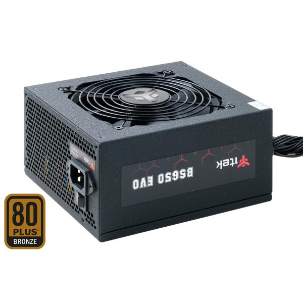 Alimentatore Itek BS650 Evo - 650W Output - Semi-Modulare - Ventola HDB 12cm - 80 Plus EU Bronze - PFC Attivo - ATX