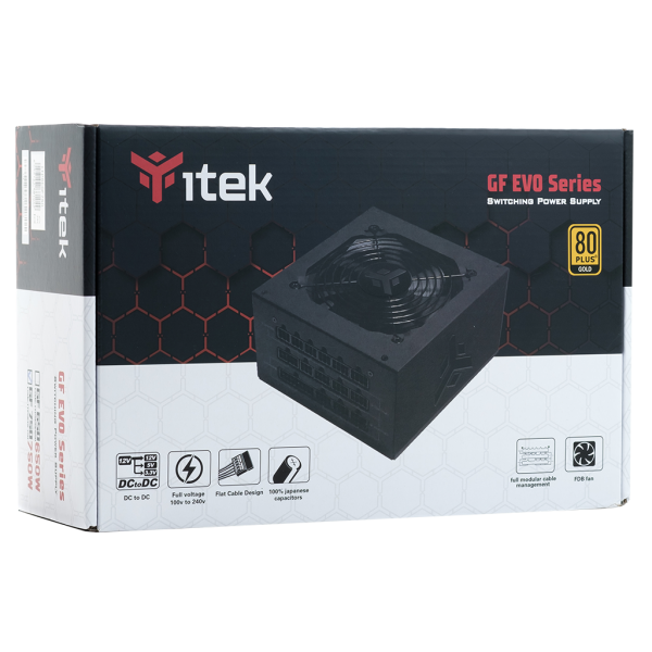 Alimentatore Itek GF750 EVO - 750W - 80Plus Gold - Ventola FDB 12cm - Modulare - ATX