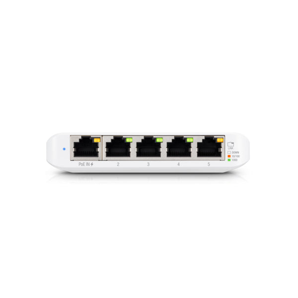 Switch di rete Ubiquiti Unifi Switch UniFi USW Flex Mini - 5 porte RJ-45 - Gestito (Managed) - Gigabit Ethernet (10/100/1000) - Supporto Power over Ethernet (PoE)
