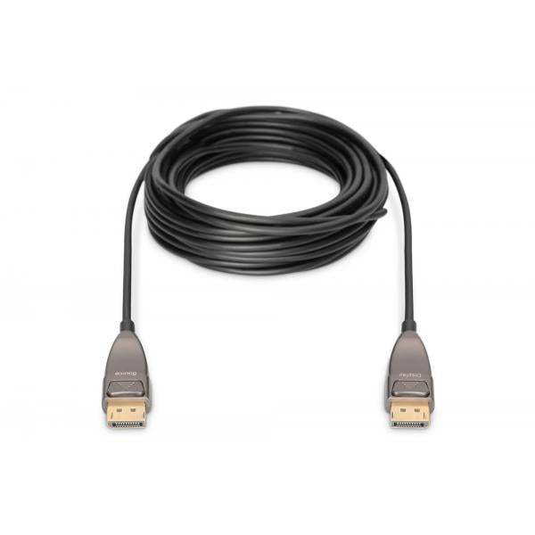 Digitus Cavo in fibra ottica ibrido DisplayPort AOC, UHD 8K, 10 m (DIGITUS DisplayPort AOC Hybrid Glasfas)