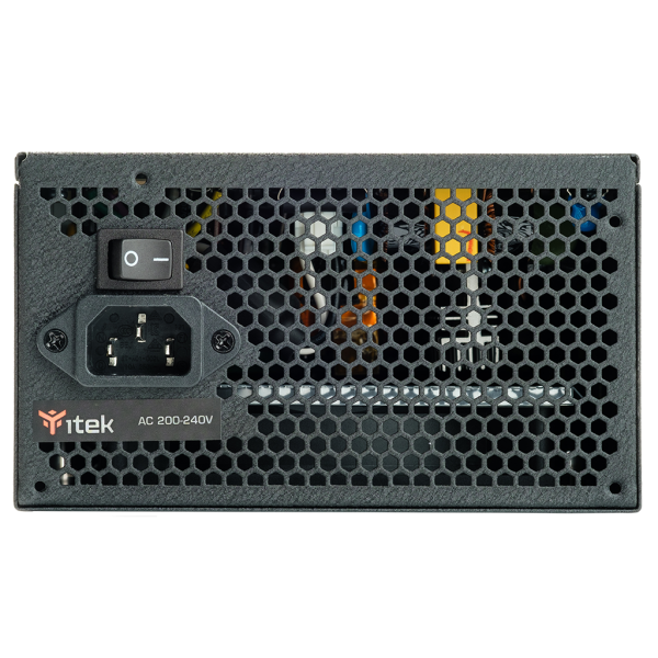 Alimentatore Itek BD600 - 600W Output - Semi-Modulare - Ventola HDB 12cm - 80 Plus EU Bronze - PFC Attivo - ATX