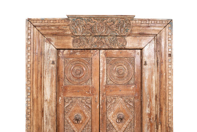 Biscottini Porta in legno massello e ferro da interno o da esterno vecchia e antica medievale con telaio scorrevole