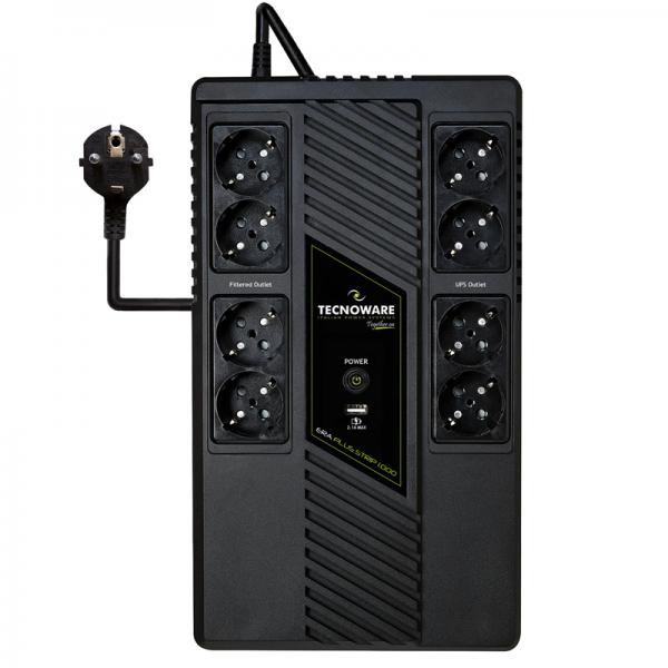 TECNOWARE ERA PLUS STRIP 1000 (FGCERAPLS1002SCH) - UPS LINE INTERACTIVE - 700W - AUTONOMIA 20 MINUTI