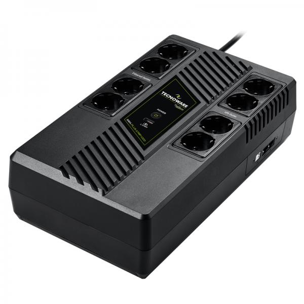 TECNOWARE ERA PLUS STRIP 1000 (FGCERAPLS1002SCH) - UPS LINE INTERACTIVE - 700W - AUTONOMIA 20 MINUTI