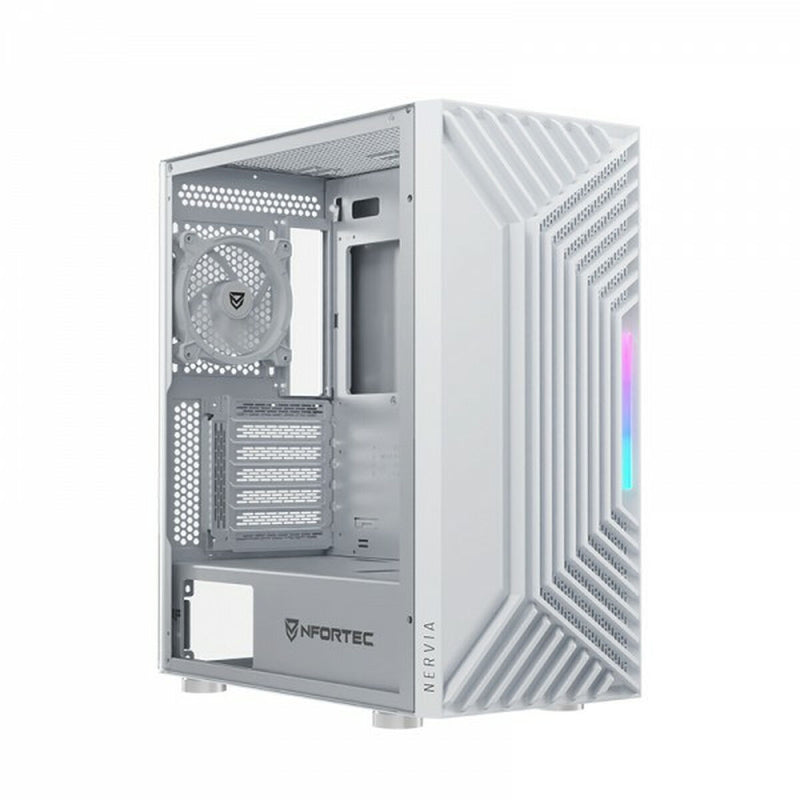 Case computer desktop ATX Nfortec NF-CS-NERVIA-W Bianco
