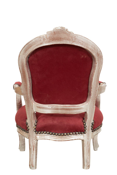 Biscottini POLTRONA DA BAMBINO STILE FRANCESE LUIGI XVI IN LEGNO MASSELLO DI FAGGIO Sedia