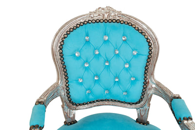 Biscottini POLTRONA DA BAMBINO STILE FRANCESE LUIGI XVI IN LEGNO MASSELLO DI FAGGIO Sedia