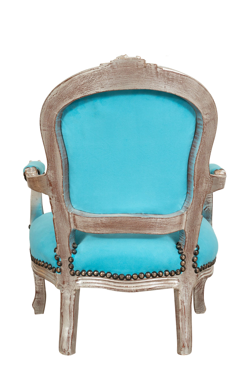 Biscottini POLTRONA DA BAMBINO STILE FRANCESE LUIGI XVI IN LEGNO MASSELLO DI FAGGIO Sedia