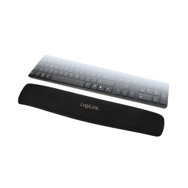 LogiLink ID0044 poggiapolso Nylon, Poliuretano, Silicone Nero