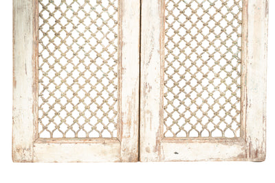 Biscottini Finestra finestrina grata porta in legno massello e in ferro antica e vecchia con telaio da interno o da esterno